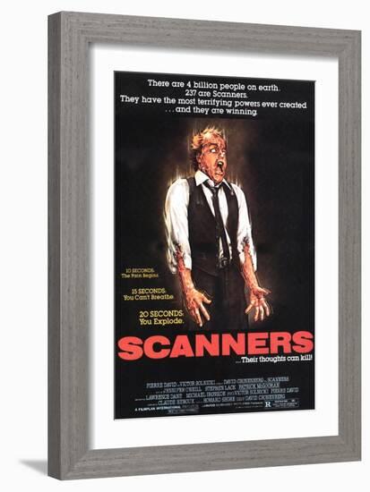 Scanners, Michael Ironside, 1981-null-Framed Premium Giclee Print