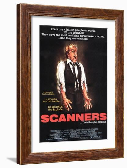 Scanners, Michael Ironside, 1981-null-Framed Art Print