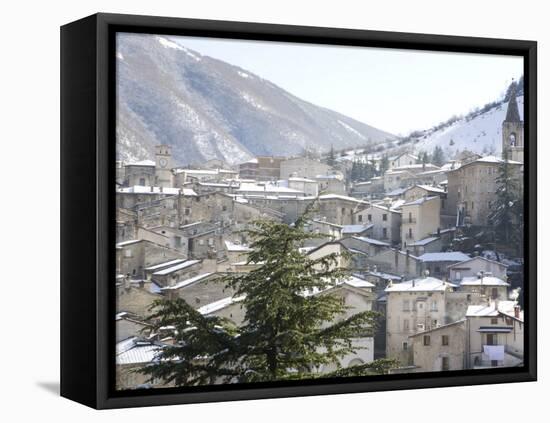 Scanno, Abruzzi, Italy, Europe-Oliviero Olivieri-Framed Premier Image Canvas