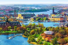 Aerial Panorama of Stockholm, Sweden-Scanrail-Photographic Print