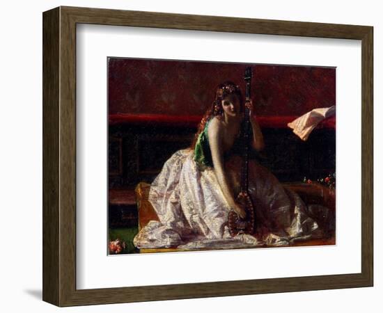 Scapigliatura: the Lute Player Par Faruffini, Federico (1831-1869). Oil on Canvas, Size : 26X35, 18-Federico Faruffini-Framed Giclee Print