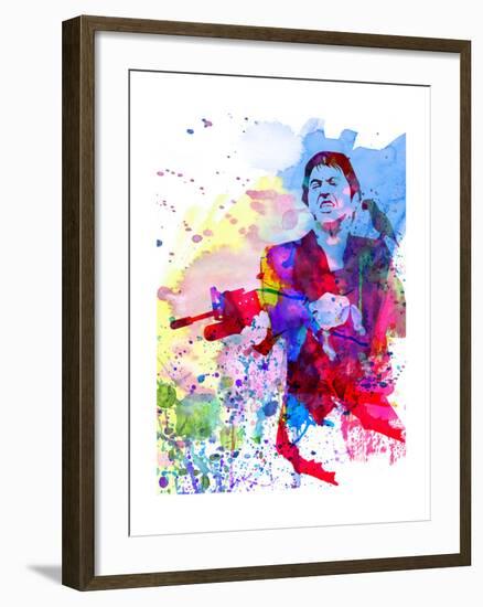 Scar Watercolor-Anna Malkin-Framed Art Print