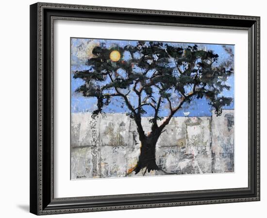 Scarab Tree of Life-Blenda Tyvoll-Framed Art Print