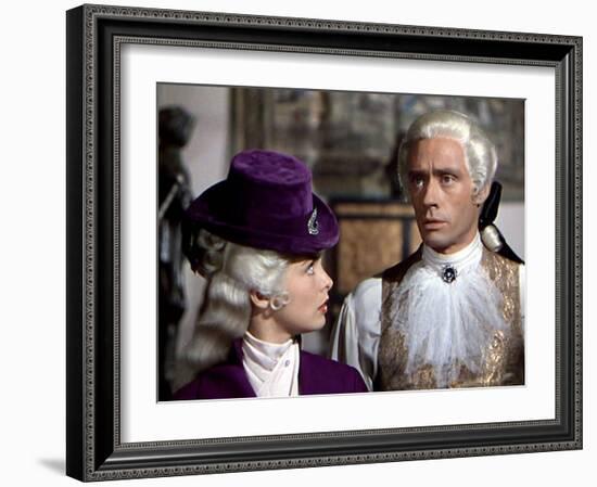 SCARAMOUCHE, 1952 directed by GEORGE SIDNEY Janet Leigh and Mel Ferrer (photo)-null-Framed Photo