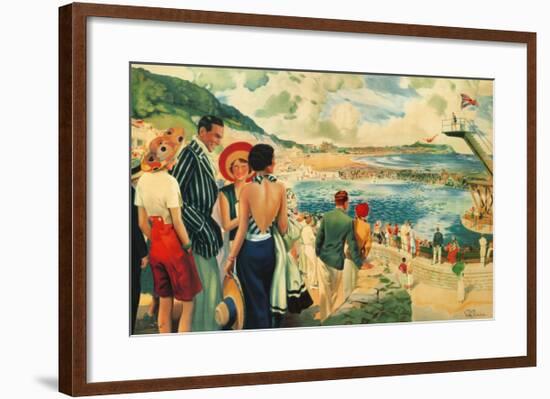 Scarborough, 1928-E^ Oakdale-Framed Art Print