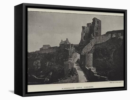 Scarborough Castle, Yorkshire-null-Framed Premier Image Canvas