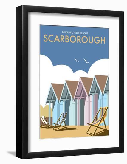 Scarborough - Dave Thompson Contemporary Travel Print-Dave Thompson-Framed Art Print