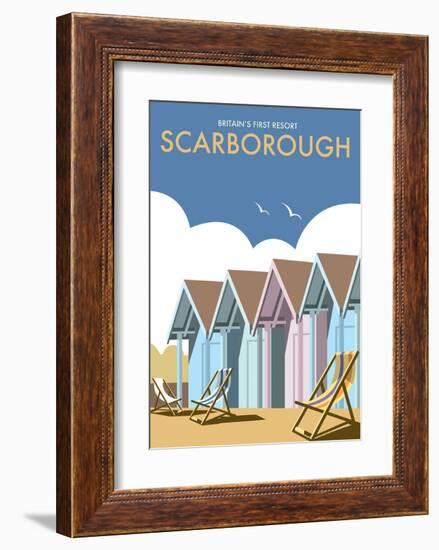 Scarborough - Dave Thompson Contemporary Travel Print-Dave Thompson-Framed Art Print