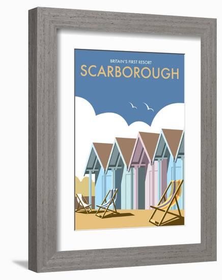 Scarborough - Dave Thompson Contemporary Travel Print-Dave Thompson-Framed Art Print