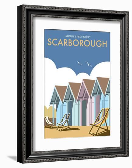 Scarborough - Dave Thompson Contemporary Travel Print-Dave Thompson-Framed Art Print