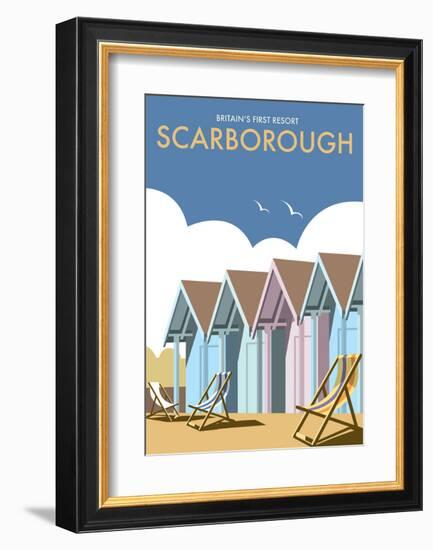 Scarborough - Dave Thompson Contemporary Travel Print-Dave Thompson-Framed Art Print