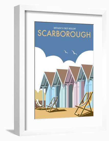 Scarborough - Dave Thompson Contemporary Travel Print-Dave Thompson-Framed Art Print