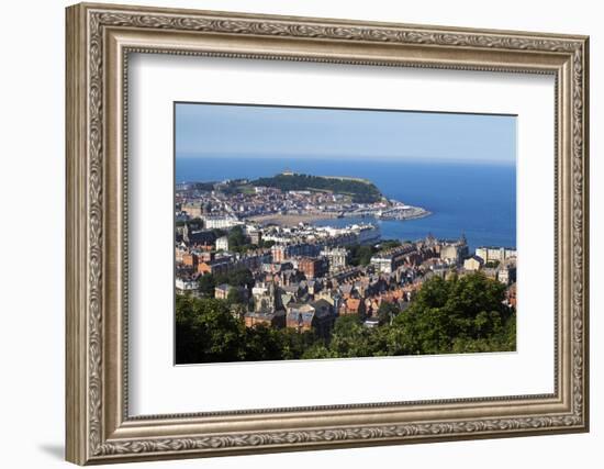 Scarborough from Olivers Mount, North Yorkshire, Yorkshire, England, United Kingdom, Europe-Mark Sunderland-Framed Photographic Print