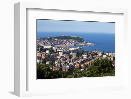 Scarborough from Olivers Mount, North Yorkshire, Yorkshire, England, United Kingdom, Europe-Mark Sunderland-Framed Photographic Print