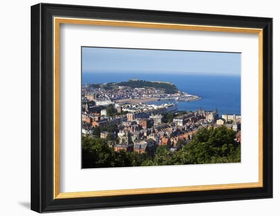 Scarborough from Olivers Mount, North Yorkshire, Yorkshire, England, United Kingdom, Europe-Mark Sunderland-Framed Photographic Print