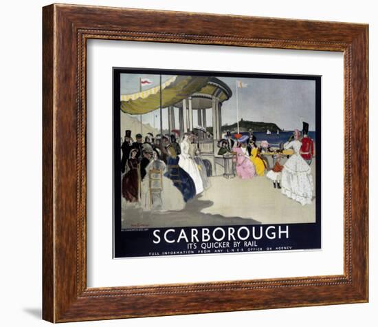 Scarborough, It's Quicker by Rail-null-Framed Art Print