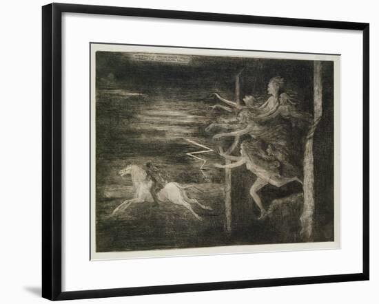 Scarcely Had He Maggie Rallied When Out the Hellish Legion Sallied, Tam O'Shanter, Robert Burns-Richard Cockle Lucas-Framed Giclee Print