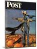 "Scarecrow," Saturday Evening Post Cover, October 26, 1946-John Atherton-Mounted Giclee Print