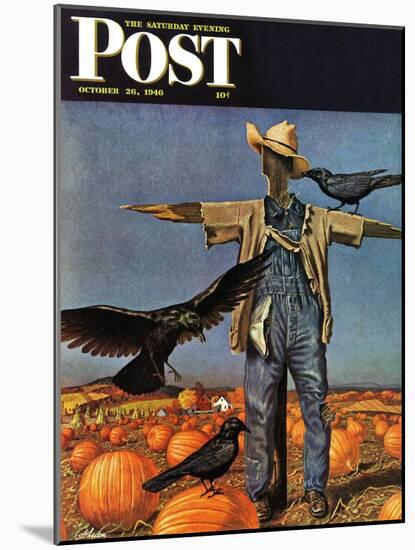 "Scarecrow," Saturday Evening Post Cover, October 26, 1946-John Atherton-Mounted Giclee Print