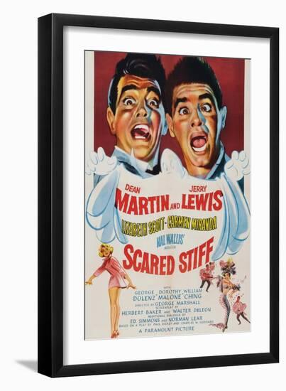 Scared Stiff, Dean Martin, Jerry Lewis, 1953-null-Framed Art Print