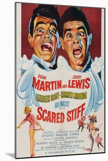 Scared Stiff, Dean Martin, Jerry Lewis, 1953-null-Mounted Art Print