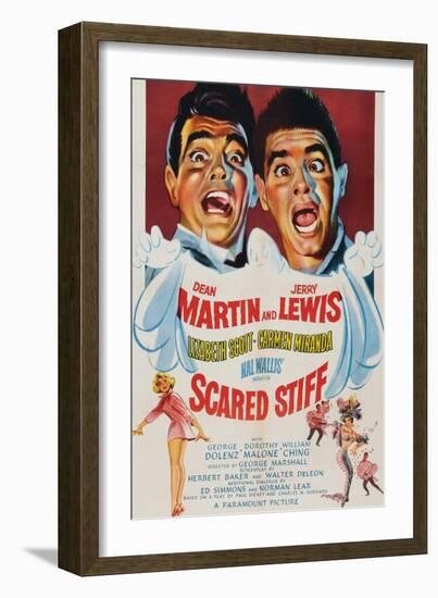 Scared Stiff, Dean Martin, Jerry Lewis, 1953-null-Framed Premium Giclee Print