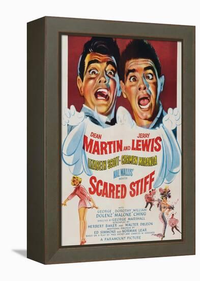 Scared Stiff, Dean Martin, Jerry Lewis, 1953-null-Framed Stretched Canvas