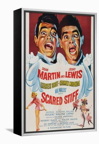 Scared Stiff, Dean Martin, Jerry Lewis, 1953-null-Framed Stretched Canvas