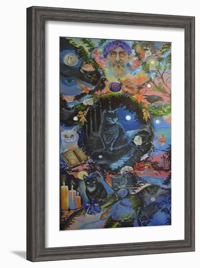 Scaredy Cat-Sue Clyne-Framed Giclee Print