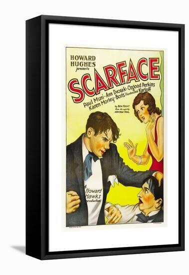 Scarface, 1932, Directed by Howard Hawks-null-Framed Premier Image Canvas