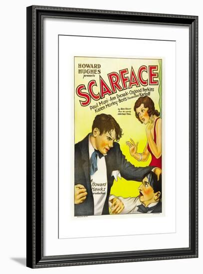 Scarface, 1932, Directed by Howard Hawks-null-Framed Giclee Print