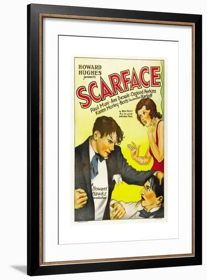 Scarface, 1932, Directed by Howard Hawks-null-Framed Giclee Print