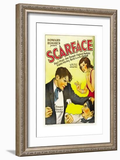 Scarface, 1932, Directed by Howard Hawks-null-Framed Giclee Print