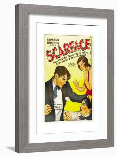 Scarface, 1932, Directed by Howard Hawks-null-Framed Giclee Print