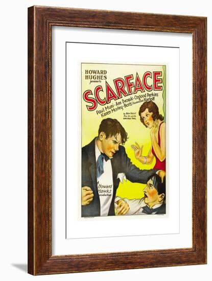 Scarface, 1932, Directed by Howard Hawks-null-Framed Giclee Print