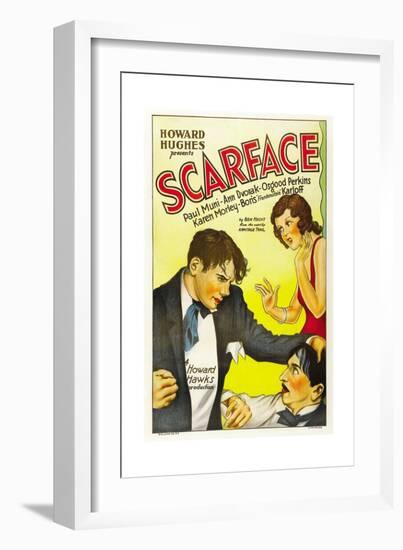 Scarface, 1932, Directed by Howard Hawks-null-Framed Giclee Print