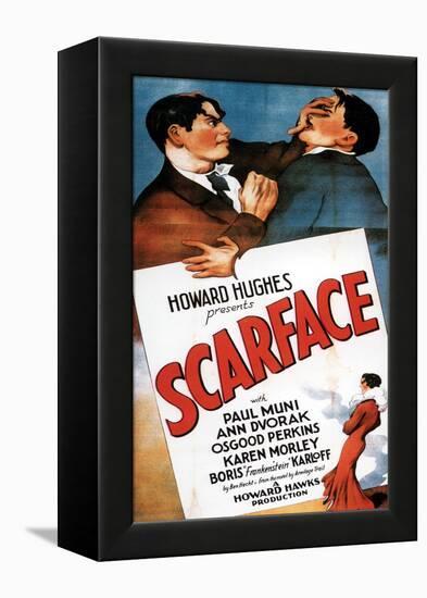 Scarface, 1932, Directed by Howard Hawks-null-Framed Premier Image Canvas