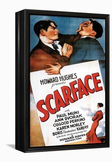 Scarface, 1932, Directed by Howard Hawks-null-Framed Premier Image Canvas