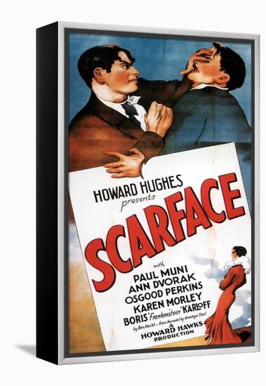 Scarface, 1932, Directed by Howard Hawks-null-Framed Premier Image Canvas