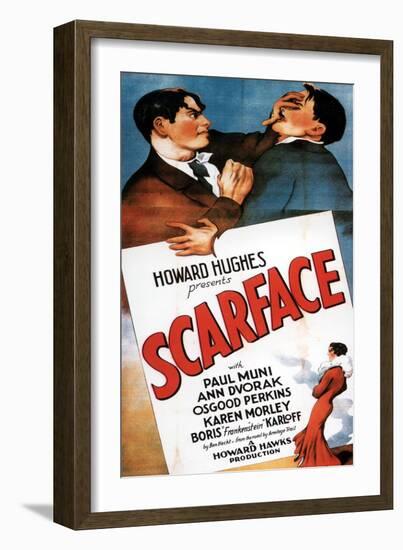 Scarface, 1932, Directed by Howard Hawks-null-Framed Giclee Print