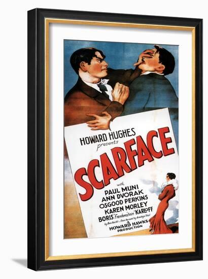 Scarface, 1932, Directed by Howard Hawks-null-Framed Giclee Print