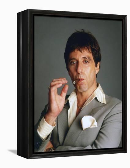 SCARFACE, 1983 directed by BRIAN by PALMA Al Pacino (photo)-null-Framed Stretched Canvas