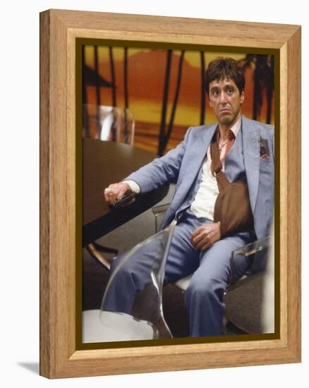 SCARFACE, 1983 directed by BRIAN by PALMA Al Pacino (photo)-null-Framed Stretched Canvas