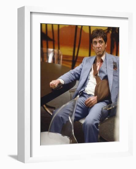 SCARFACE, 1983 directed by BRIAN by PALMA Al Pacino (photo)-null-Framed Photo