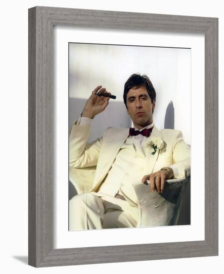 SCARFACE, 1983 directed by BRIAN by PALMA Al Pacino (photo)-null-Framed Photo