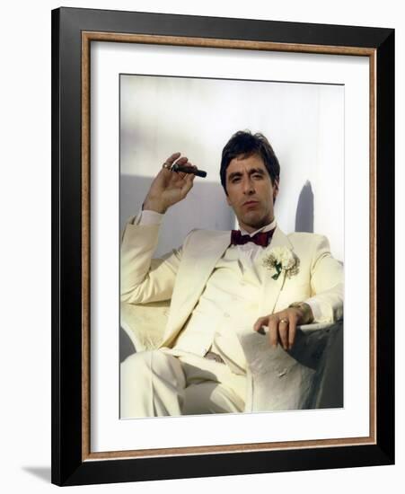 SCARFACE, 1983 directed by BRIAN by PALMA Al Pacino (photo)-null-Framed Photo