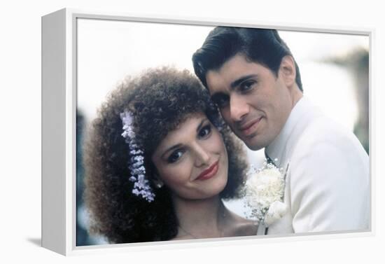 SCARFACE, 1983 directed by BRIAN by PALMA Elizabeth Mastrantonio and Steven Bauer (photo)-null-Framed Stretched Canvas