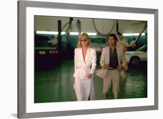 SCARFACE, 1983 directed by BRIAN by PALMA Michelle Pfeiffer (photo)-null-Framed Photo