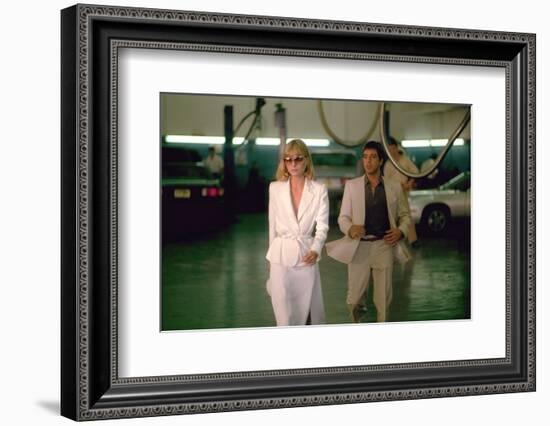 SCARFACE, 1983 directed by BRIAN by PALMA Michelle Pfeiffer (photo)-null-Framed Photo