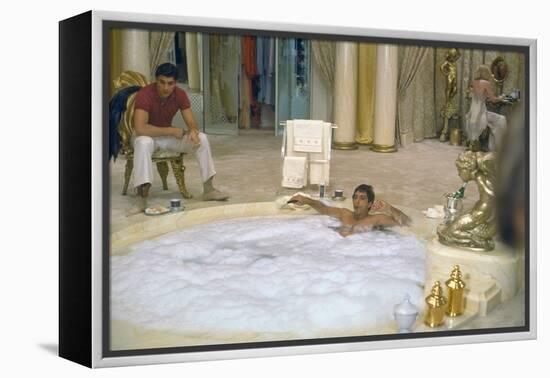 SCARFACE, 1983 directed by BRIAN by PALMA Steven Bauer and Al Pacino (photo)-null-Framed Stretched Canvas